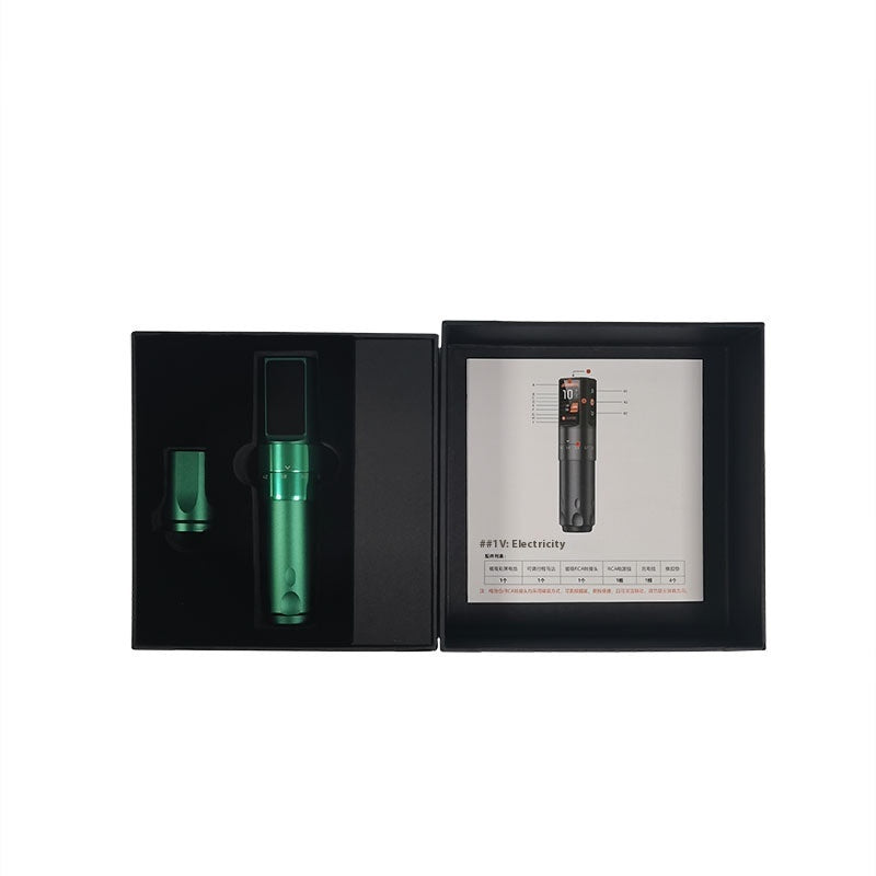 Wireless Adjustable Stroke Pen Tattoo Machine with Aviation Aluminum Alloy - for Precise Work wireless adjustable