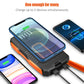 Wireless Charge Phone Case in Black Orange and Blue Options - wireless charge phone black orange case