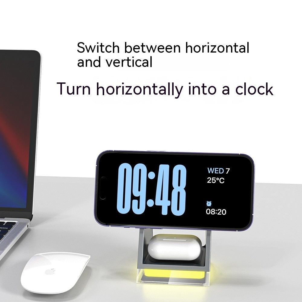 Wireless Charger for United States Devices CHF Compatible Black White - Three-in-One Friends and Phones united states