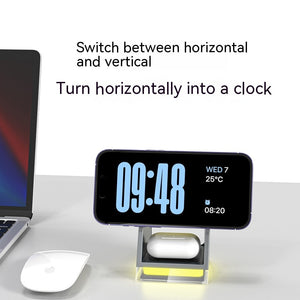 Wireless Charger for United States Devices CHF Compatible Black White - Three-in-One Friends and Phones united states