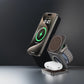 Wireless Charger with Magnetic Folding Bracket and Leather Style Design - for Couch Potatoes magnetic folding bracket