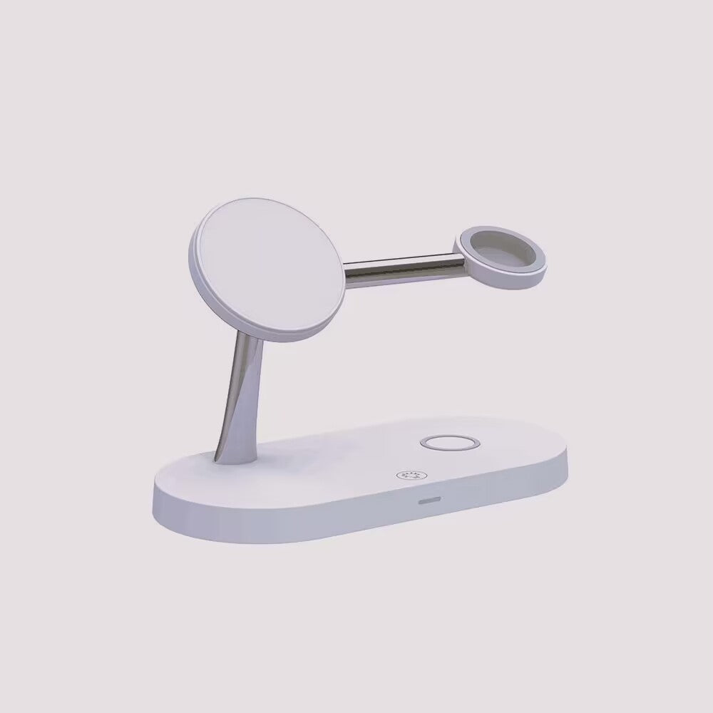 Wireless Charging Bracket for United States with CHFC HF Compatibility - Magnetic Three-in-One Bracket: Power Up Laughs