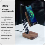 Wireless Charging Station in Black Walnut and Beech for the United States - Charge Style with Bracket united states chf