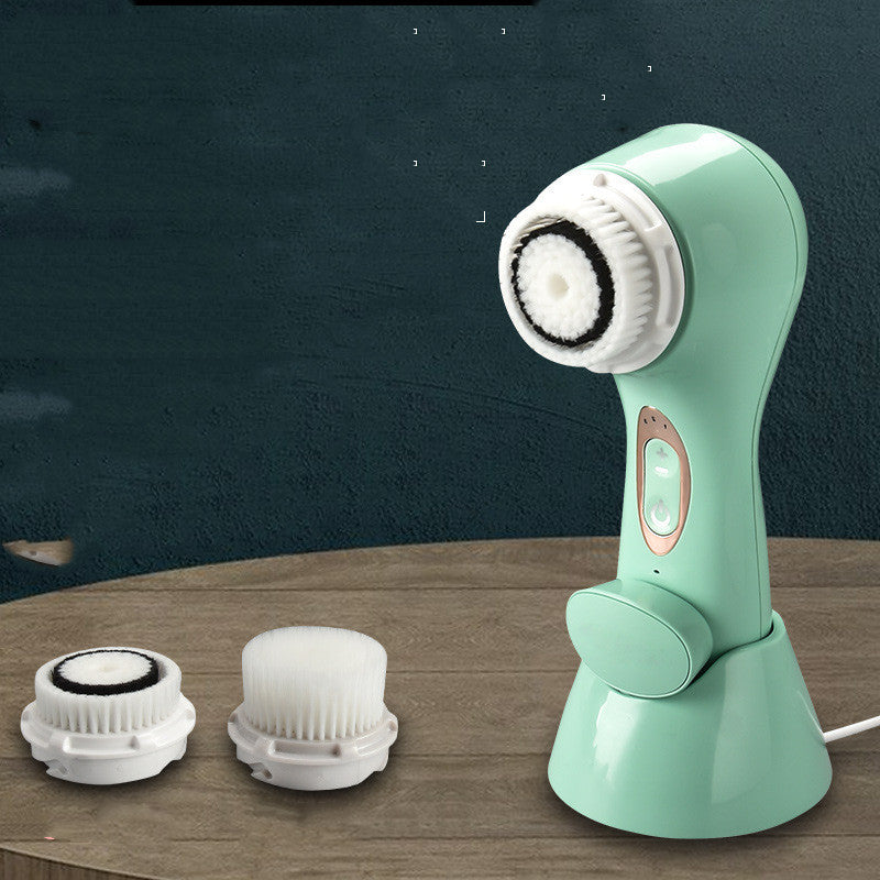 Wireless Induction Charging Ultrasonic Facial Cleansing Brush for Smooth Skin - Charge Your Face with a wireless