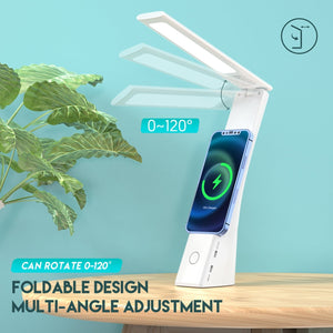 Wireless Lamp Charger Black White Universal for United States CHF Devices - Light Up and Charge Your Life