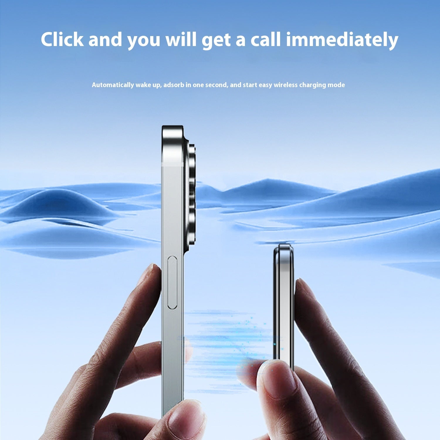 Wireless Magnetic Fast Charge Power Bank with Alloy Shell in Multiple Colors - wireless magnetic fast charge power bank