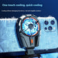 Wireless Phone Turbine Radiator with Cooling Fan Rechargeable Black - mobile phone turbine radiator wireless