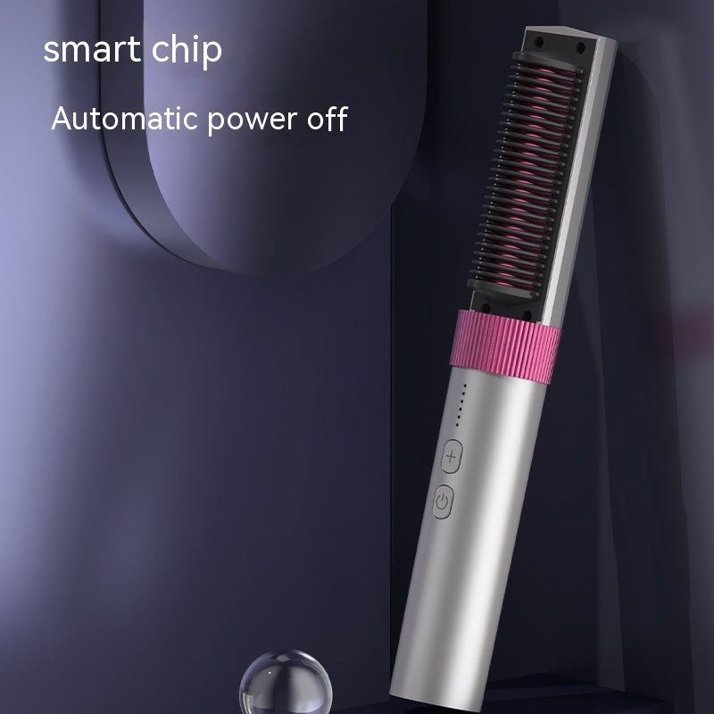 Wireless Portable Charging Straight Comb with Anion and Titanium Coating - Teleplus charging portable wireless straight