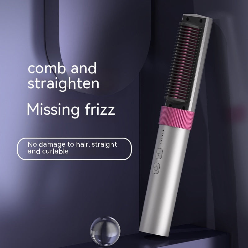Wireless Portable Charging Straight Comb with Anion and Titanium Coating - Teleplus charging portable wireless straight