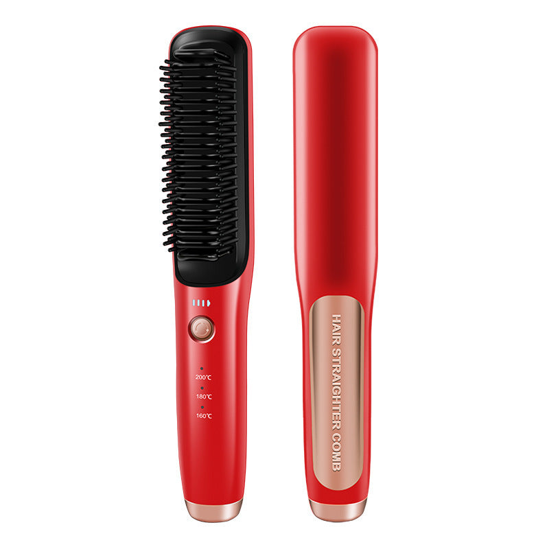 Wireless Straight Comb for Hair Curler and Straightening in Multiple Colors - wireless straight comb hair curler