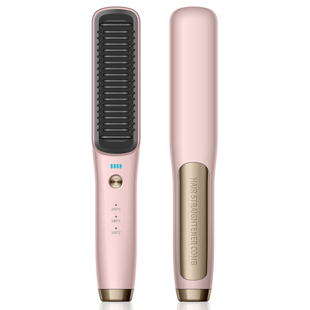 Wireless Straight Comb for Hair Curler and Straightening in Multiple Colors - wireless straight comb hair curler