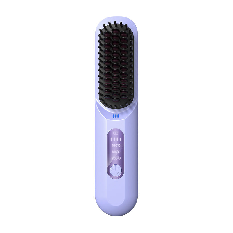 Wireless Straight Comb with Anion for Hair Care and Moisturizing - wireless straight comb anion chf