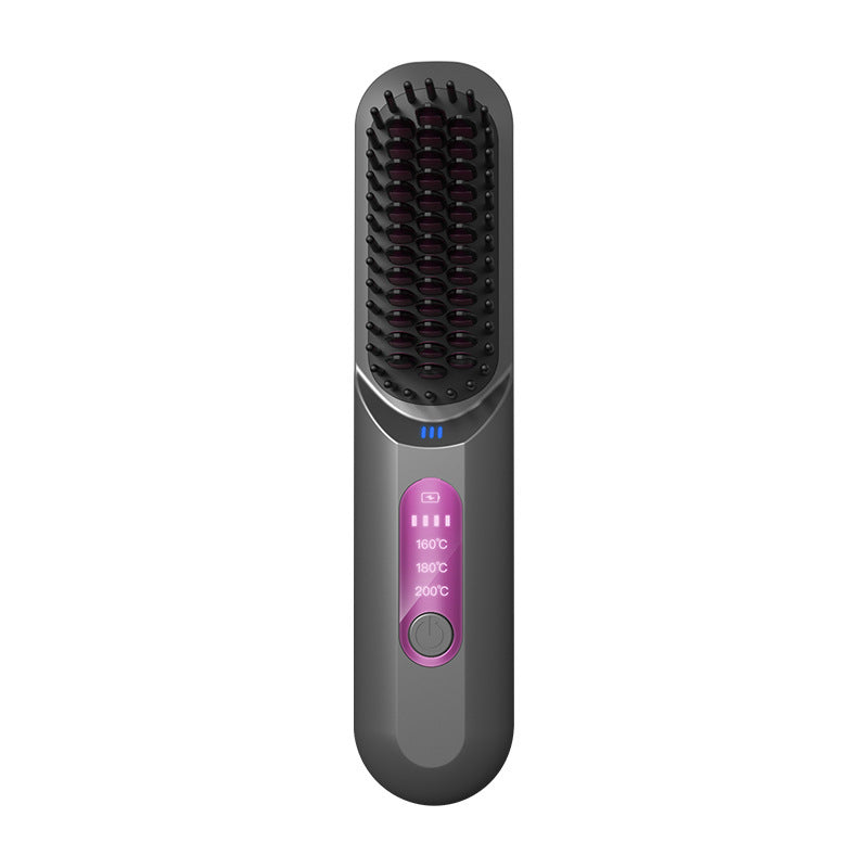 Wireless Straight Comb with Anion for Hair Care and Moisturizing - wireless straight comb anion chf