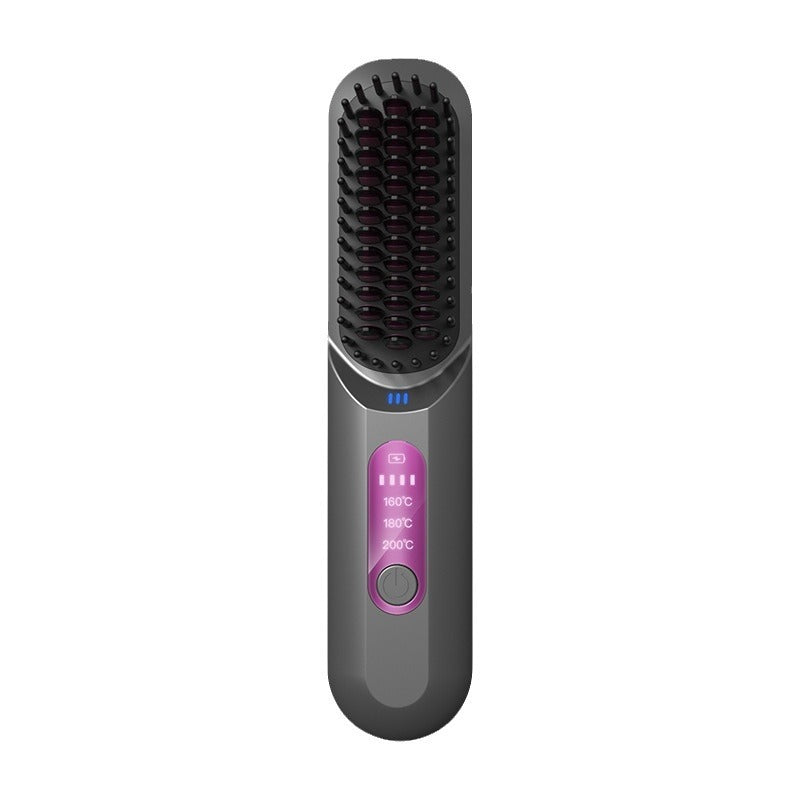 Wireless Straight Comb with Anion for Hair Care and Moisturizing - wireless straight comb anion chf