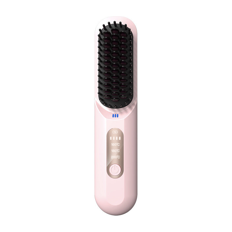 Wireless Straight Comb with Anion for Hair Care and Moisturizing - wireless straight comb anion chf