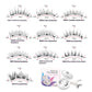 Wispy False Eyelashes Multipack Natural Volume Lashes Set for Makeup - Teleplus false eyelashes wispy multipack natural