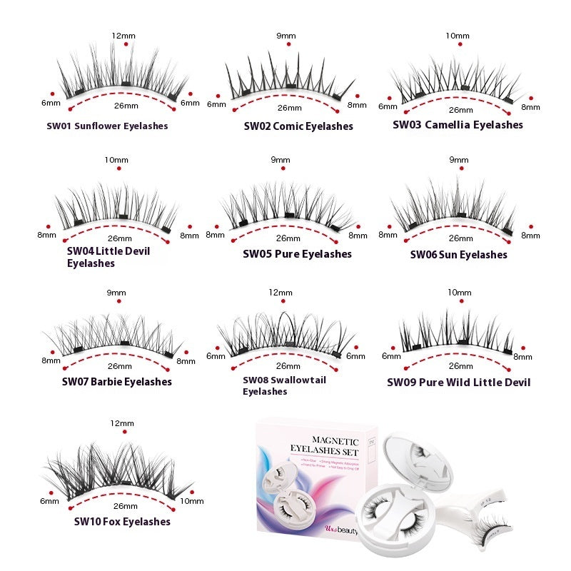Wispy False Eyelashes Multipack Natural Volume Lashes Set for Makeup - Teleplus false eyelashes wispy multipack natural