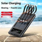 With Cable Four-wire Solar Energy Portable Battery For Mobile Phones - Solar Energy Portable Battery for Mobile Phones