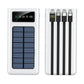 With Cable Four-wire Solar Energy Portable Battery For Mobile Phones - Solar Energy Portable Battery for Mobile Phones