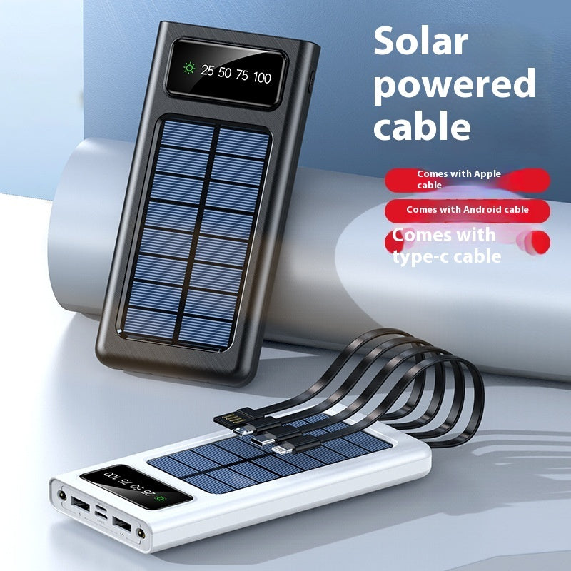 With Cable Four-wire Solar Energy Portable Battery For Mobile Phones - Solar Energy Portable Battery for Mobile Phones