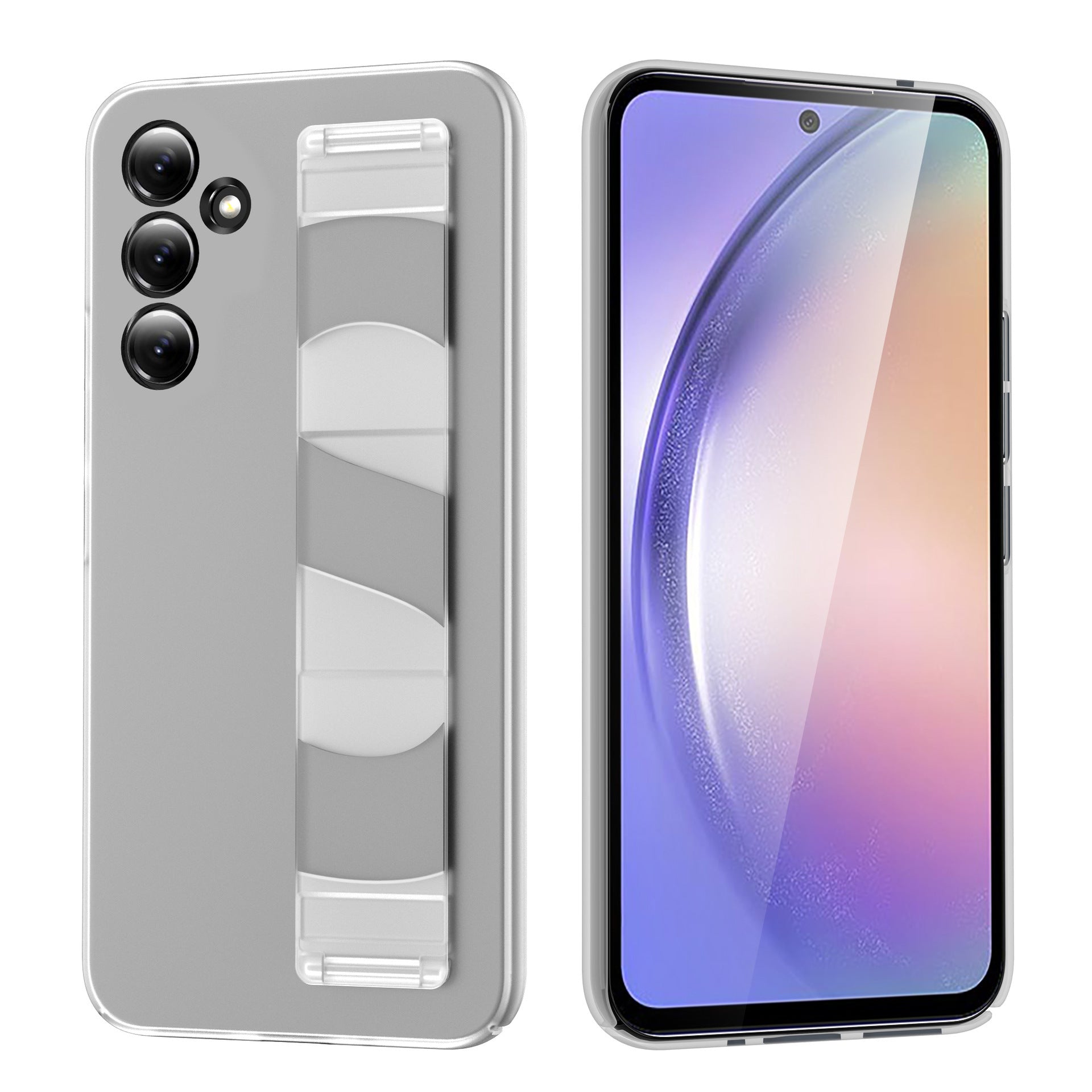 WLS Silicone Wristband Black Blue White Frosted Transparent Bracelet - [wls silicone wristband]