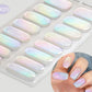 Women and Men Gel Nail Stickers with Retro Cute Designs - gel nail sticker uv stickers
