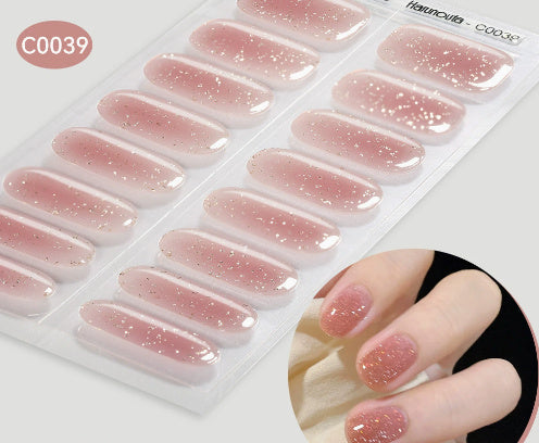 Women and Men Gel Nail Stickers with Retro Cute Designs - gel nail sticker uv stickers