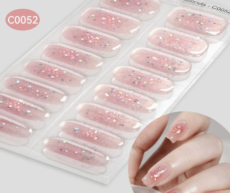 Women and Men Gel Nail Stickers with Retro Cute Designs - gel nail sticker uv stickers