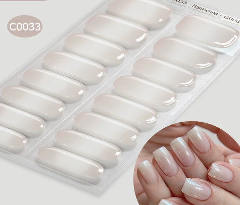 Women and Men Gel Nail Stickers with Retro Cute Designs - gel nail sticker uv stickers