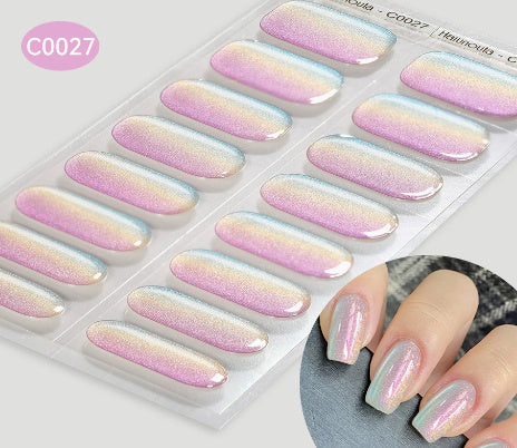 Women and Men Gel Nail Stickers with Retro Cute Designs - gel nail sticker uv stickers
