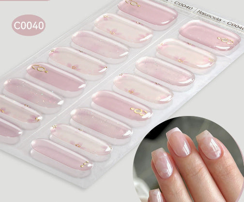 Women and Men Gel Nail Stickers with Retro Cute Designs - gel nail sticker uv stickers