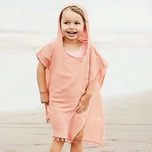 Women baby solid color hooded cloak for Europe and America summers - Baby Solid Color Hooded Cloak women europe