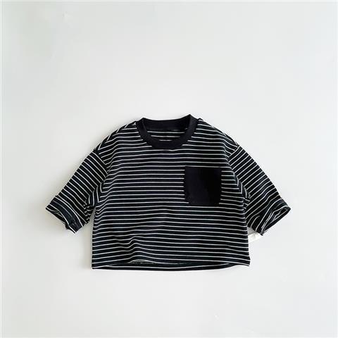 Women Baby Western Long Sleeve Striped Cotton Shirt in Various Lengths - women baby western style long sleeve