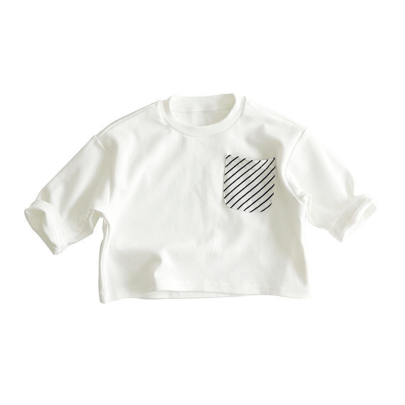 Women Baby Western Long Sleeve Striped Cotton Shirt in Various Lengths - women baby western style long sleeve