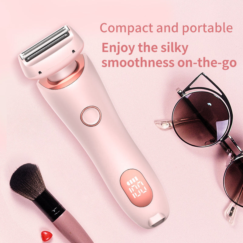 Women Body Hair Removal Epilator USB Rechargeable Trimmer for Painless Shaving - Teleplus Women’s hair removal epilator