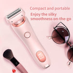 Women Body Hair Removal Epilator USB Rechargeable Trimmer for Painless Shaving - Teleplus Women’s hair removal epilator