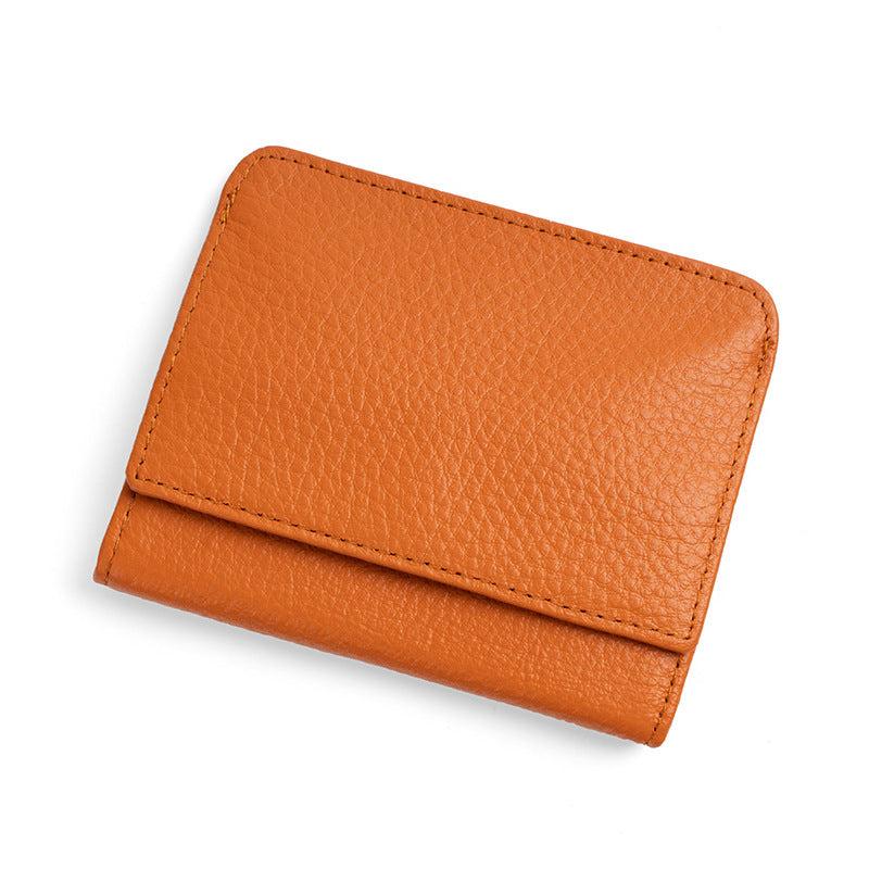 Women Genuine Leather Money Folder with Opening Buckle for Urban Style - Chic Cowhide Wallet Walletless Wonders united