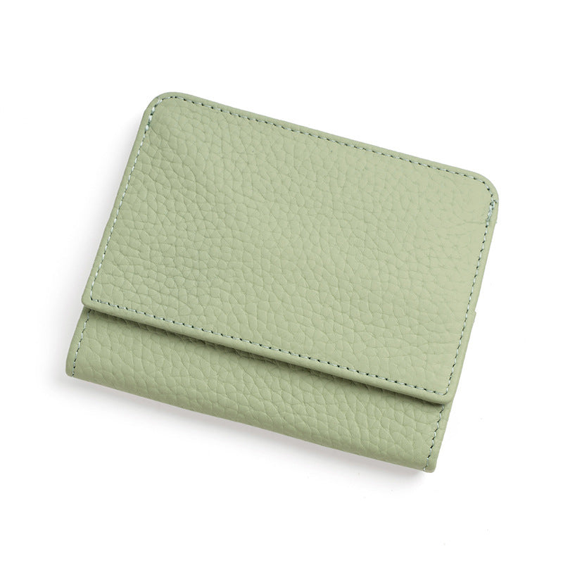 Women Genuine Leather Money Folder with Opening Buckle for Urban Style - Chic Cowhide Wallet Walletless Wonders united