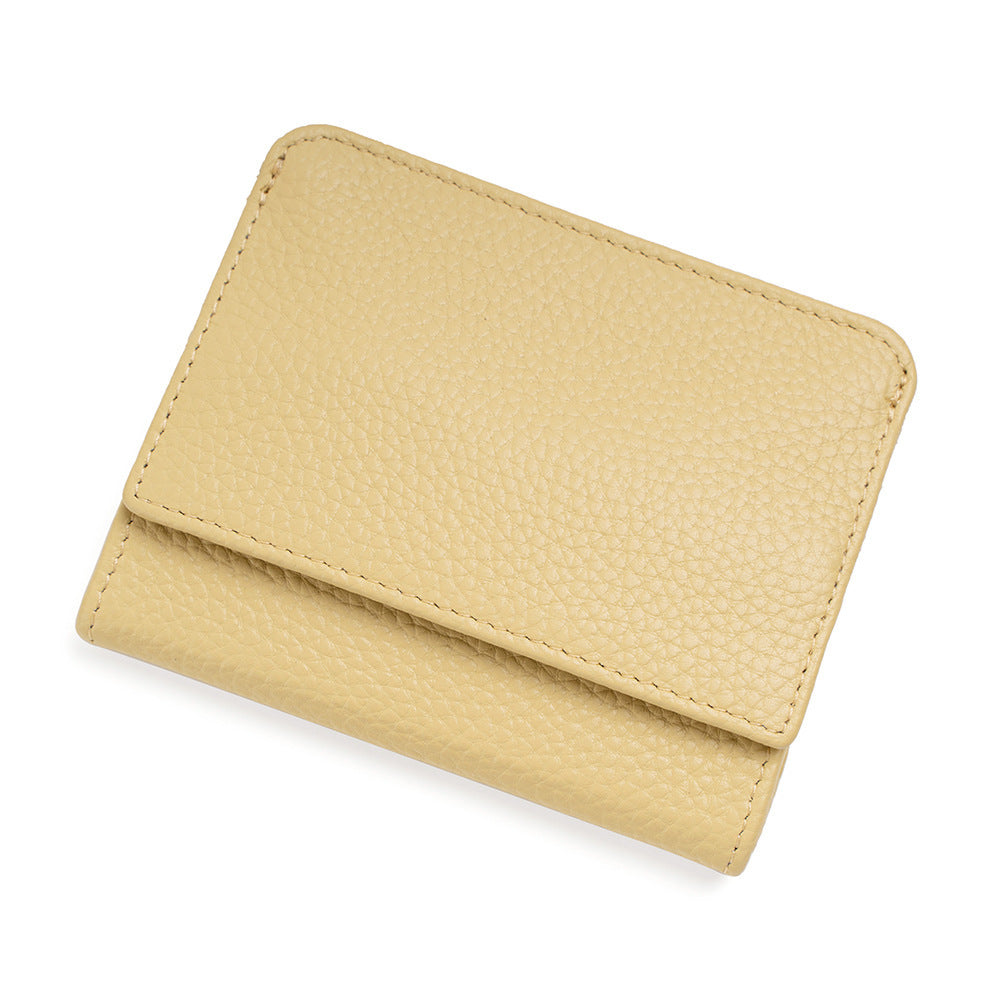 Women Genuine Leather Money Folder with Opening Buckle for Urban Style - Chic Cowhide Wallet Walletless Wonders united