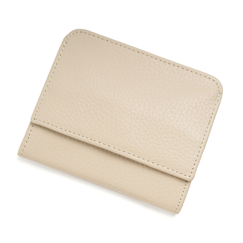 Women Genuine Leather Money Folder with Opening Buckle for Urban Style - Chic Cowhide Wallet Walletless Wonders united