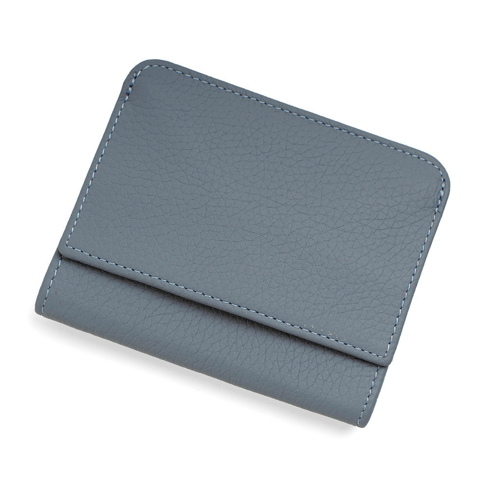 Women Genuine Leather Money Folder with Opening Buckle for Urban Style - Chic Cowhide Wallet Walletless Wonders united