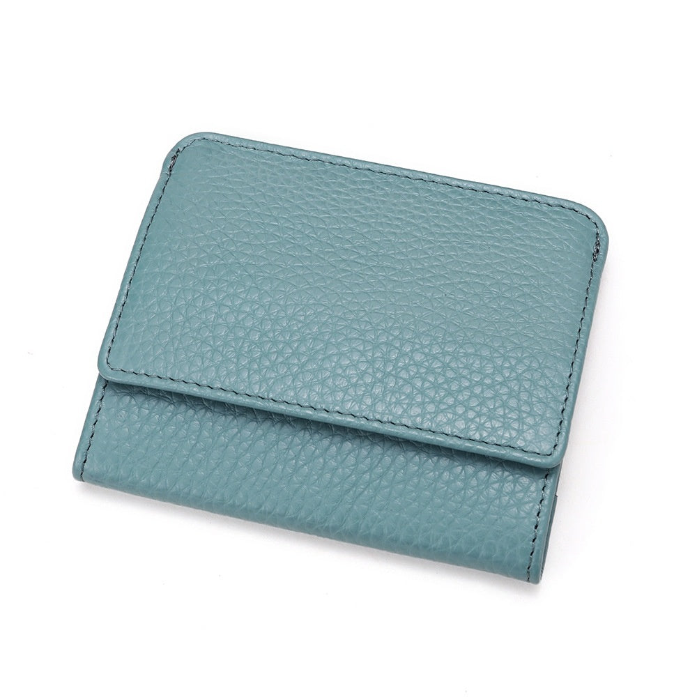 Women Genuine Leather Money Folder with Opening Buckle for Urban Style - Chic Cowhide Wallet Walletless Wonders united