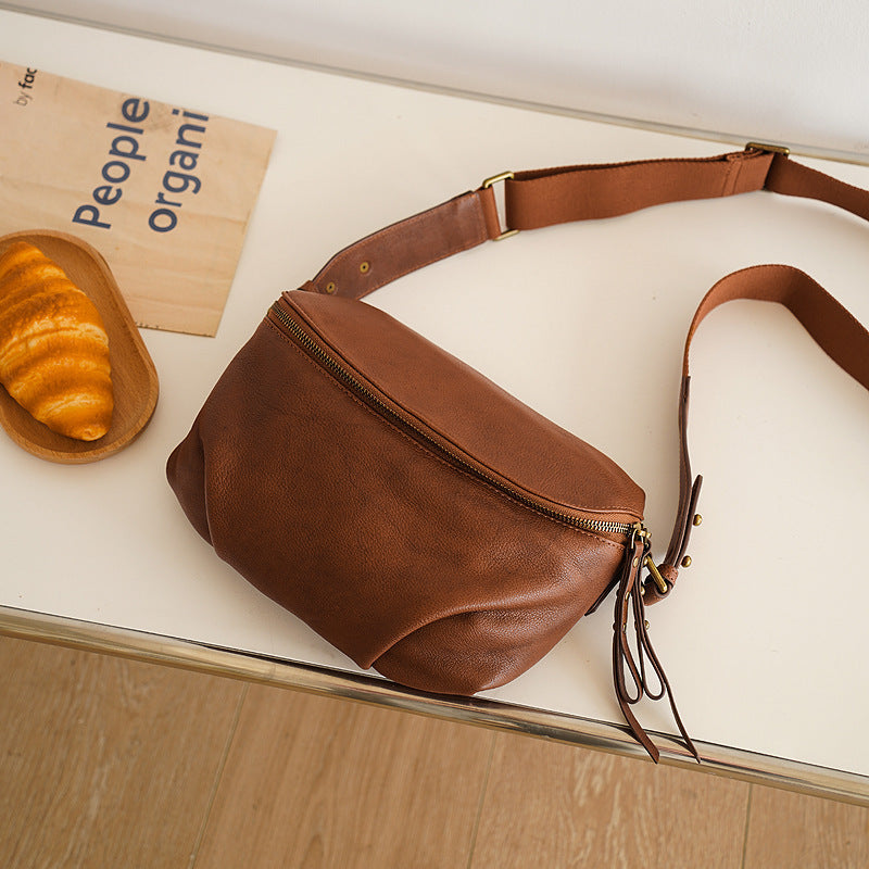 Women Saddle Bag with Leather Trunk and Internal Zipper - Teleplus women saddle bag