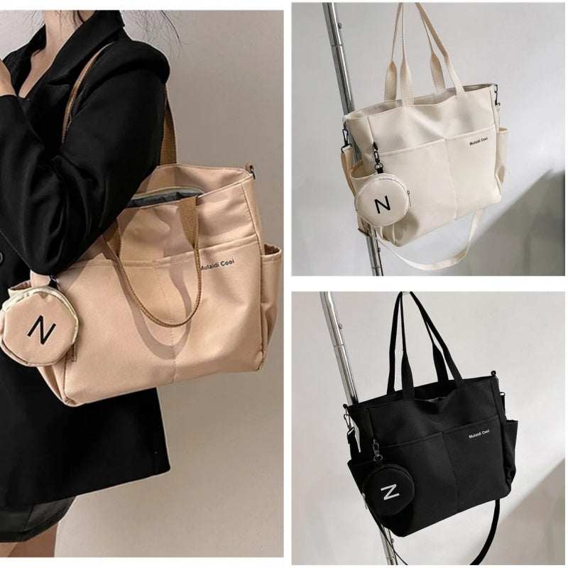Women Shoulder Crossbody Bag with Stylish Canvas Material and Multiple Colors - in women shoulder crossbody bag canvas