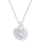 Women’s 14K Carved Coin Pendant Necklace XINGX - Women’s 14K Carved Coin Pendant Necklace XINGX