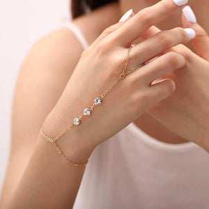 Women’s Alloy Double-sided Diamond With Diamond - Women’s Alloy Double-sided Diamond Bracelet