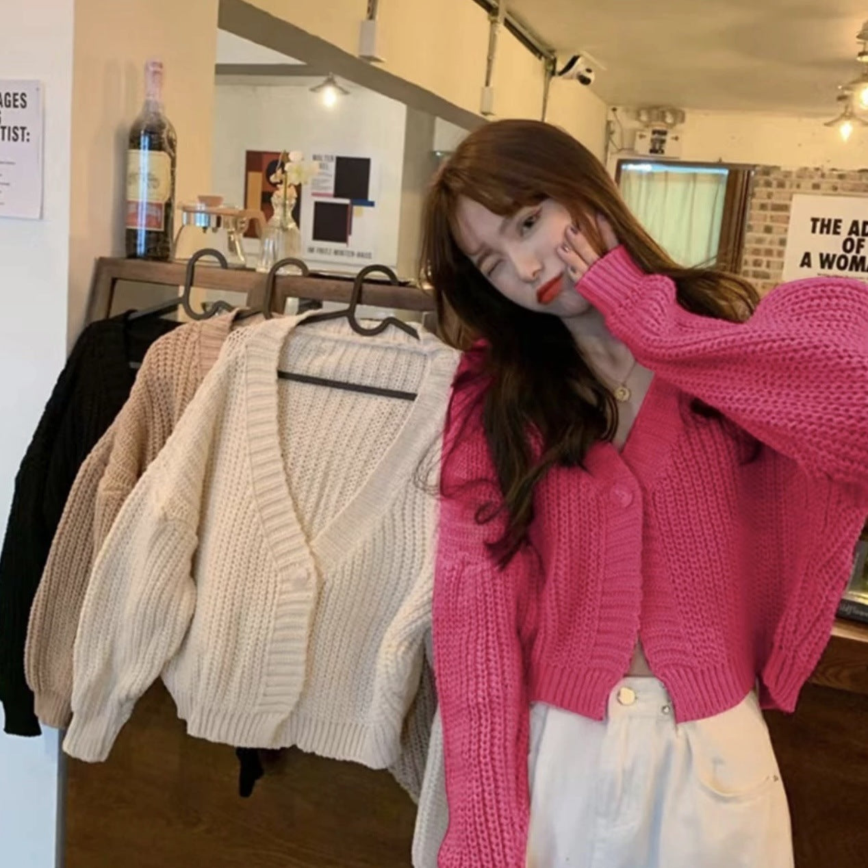 Women’s Batwing Sleeve Wool Blend Oversized Sweater Pullover Multiple Colors - Womens by Teleplus