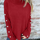 Womens Cotton Button Pullover Long Sleeve Top Casual Loose Fit Blouse - Teleplus