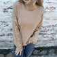 Womens Cotton Button Pullover Long Sleeve Top Casual Loose Fit Blouse - Teleplus