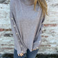 Womens Cotton Button Pullover Long Sleeve Top Casual Loose Fit Blouse - Teleplus